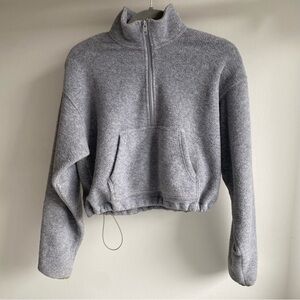 TNA polar fleece 1/2 zip sweater